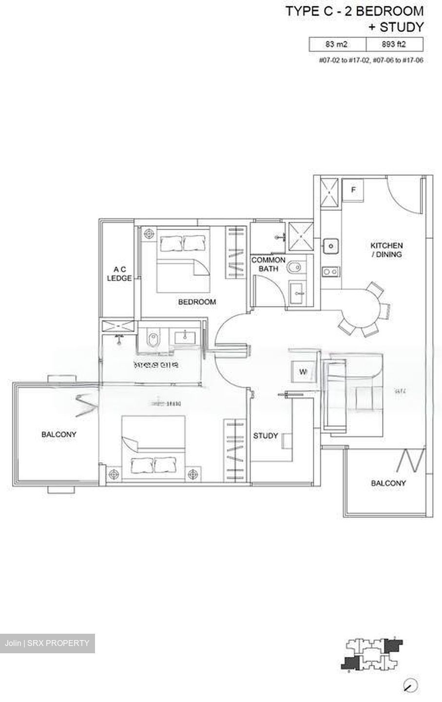 The Viridian (D12), Apartment #425054991